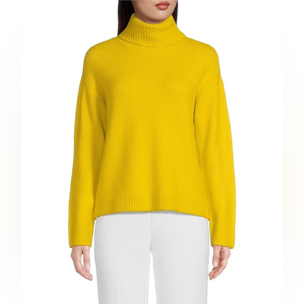 A Loves A Knit Turtleneck Long Sleeve Ribbed Cuff Sweater